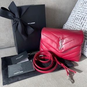 Saint Laurent Toy Loulou Bag New Lipstick